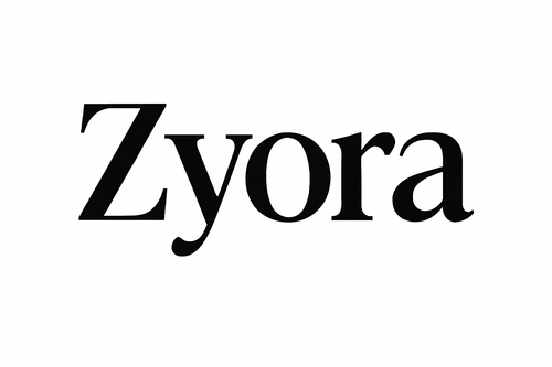 Zyora with a nice looking Big Font and a plane whit background